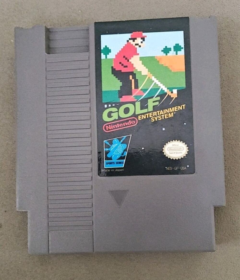 Vintage Golf Video Game Nintendo Entertainment System NES 1985 Sport Series